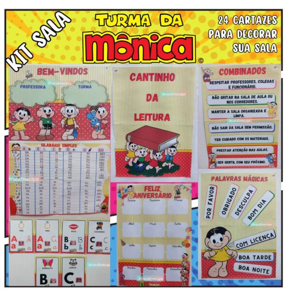 Kit sala Turma da Mônica