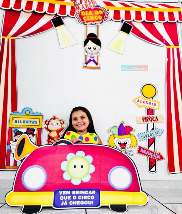 Painel dia do circo 3D🎪🤡 - Image 4