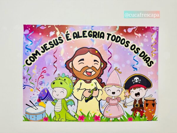 Painel Jesus é minha alegria 🎉🎉🎉🎉🎉🎉🎉🎉🎉🎉