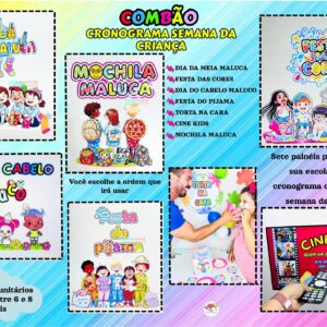 Combão 🍭🍬Cronograma - Semana da criança