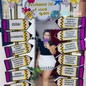 Mensagem no espelho para professores