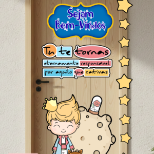 Painel de porta Pequeno Príncipe