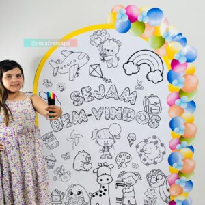 Painel colaborativo início das aulas