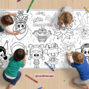 Tapete de Pintura coletiva Carnaval