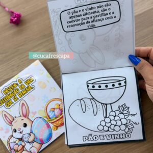 Livrinho para colorir símbolos da Páscoa
