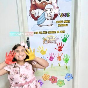 Páscoa registro com as mãozinhas