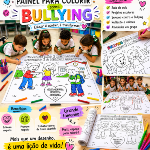 Pintura coletiva todos contra Bullying