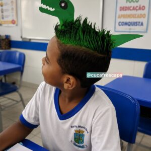 🦖💚 CABELO MALUCO DINOSSAURO 💚🦖
