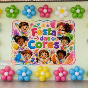 🌈🎨 PAINEL FESTA DAS CORES 🎨🌈