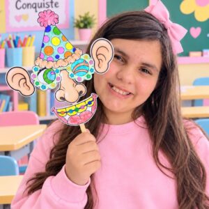 Máscara Maluca no palito