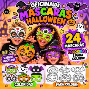 🎃👻 OFICINA DE MÁSCARAS DE HALLOWEEN! 👻🎃