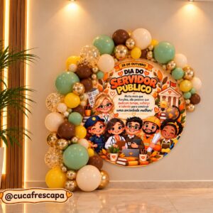 🧡🍂 PAINEL REDONDO – DIA DO SERVIDOR PÚBLICO!🍂🧡