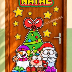 Painel de Porta Feliz Natal