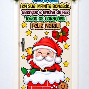 🎄❤️ PAINEL DE PORTA NATALINO – MODELO 02 ❤️🎄