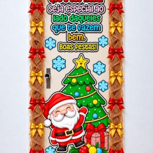 🎄❤️ PAINEL DE PORTA NATALINO – MODELO 03 ❤️🎄