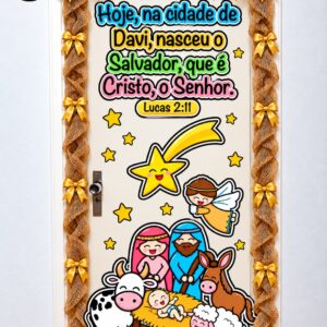 🎄✨ PAINEL DE PORTA NATALINO – MODELO 05✨👼
