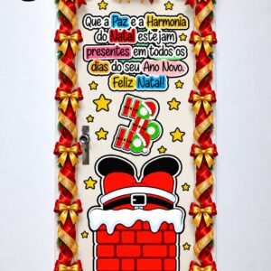 🎅🎄 PAINEL DE PORTA NATALINO – MODELO 06 🎄🎅