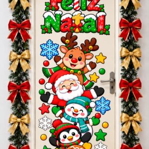 🎅🎄 PAINEL DE PORTA — AMIGOS DO NOEL! 🎄🎅