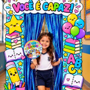 🌈📚 ARCO DECORATIVO – AVALIAÇÃO DE FLUÊNCIA LEITORA! 💖✨
